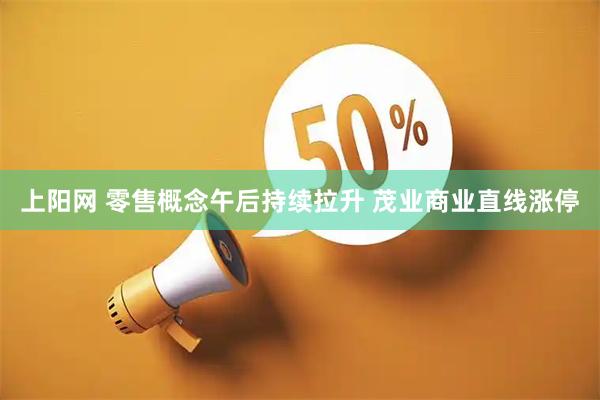 上阳网 零售概念午后持续拉升 茂业商业直线涨停