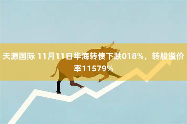 天源国际 11月11日华海转债下跌018%，转股溢价率11579%